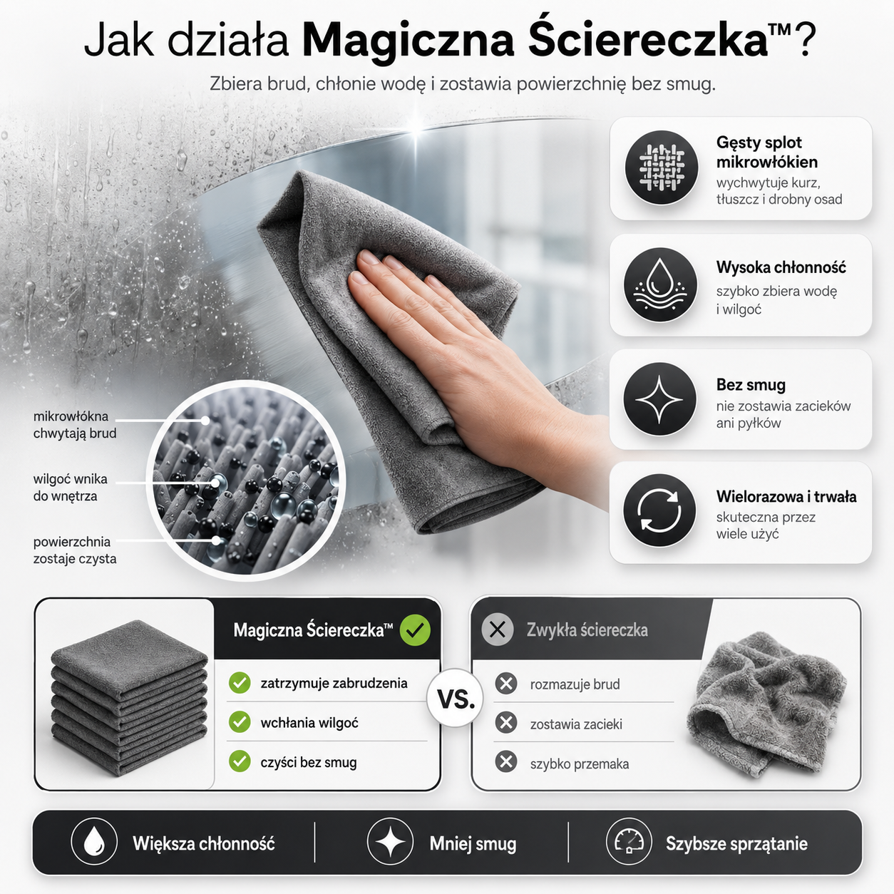 Jak działa Magiczna Ściereczka